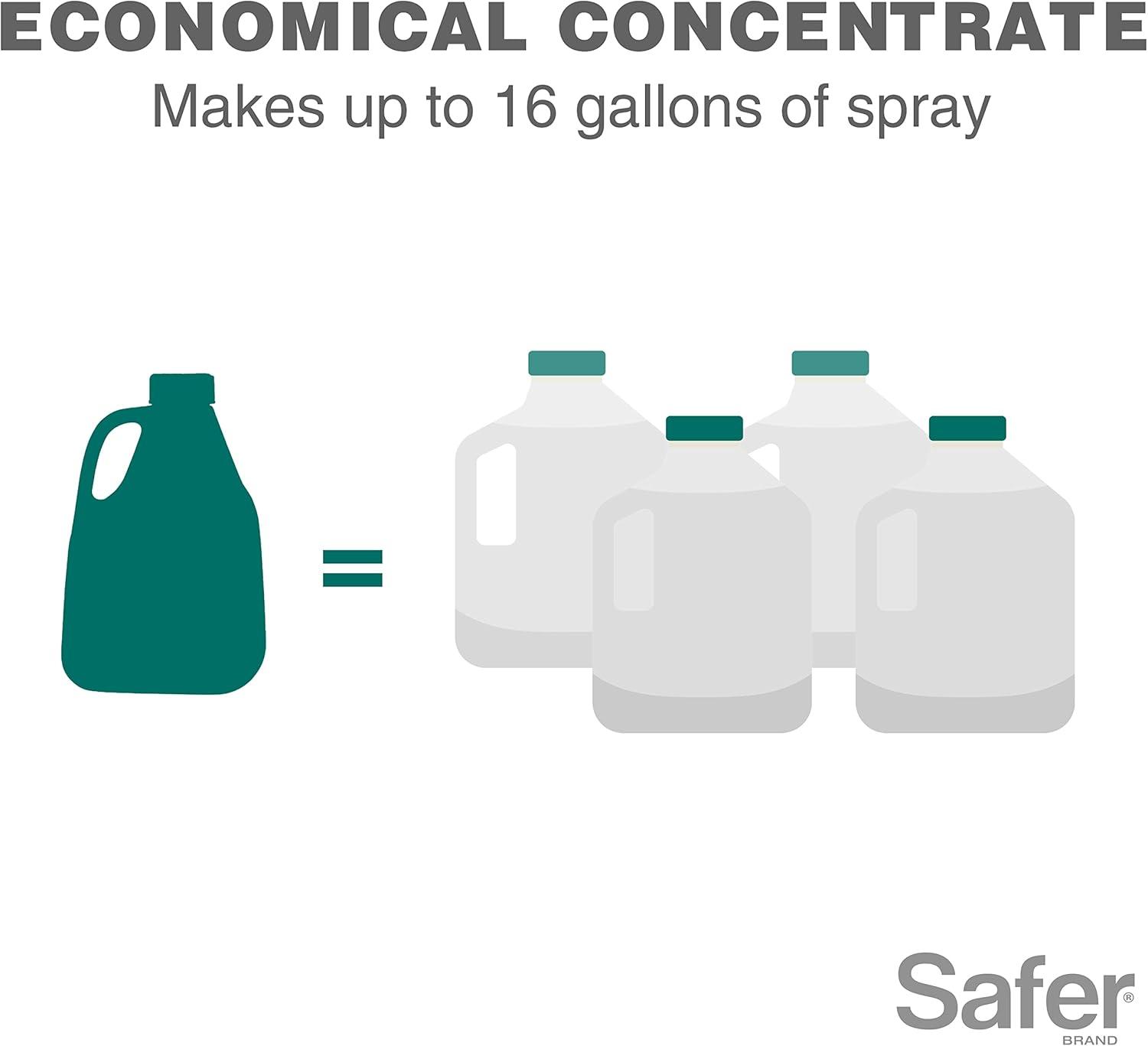 imageSafer Brand 51826 Neem Oil Concentrate Insecticide Miticide Fungicide for Plants  Kills Insects and Mites and Controls Fungal Disease  OMRI Listed for Organic Use