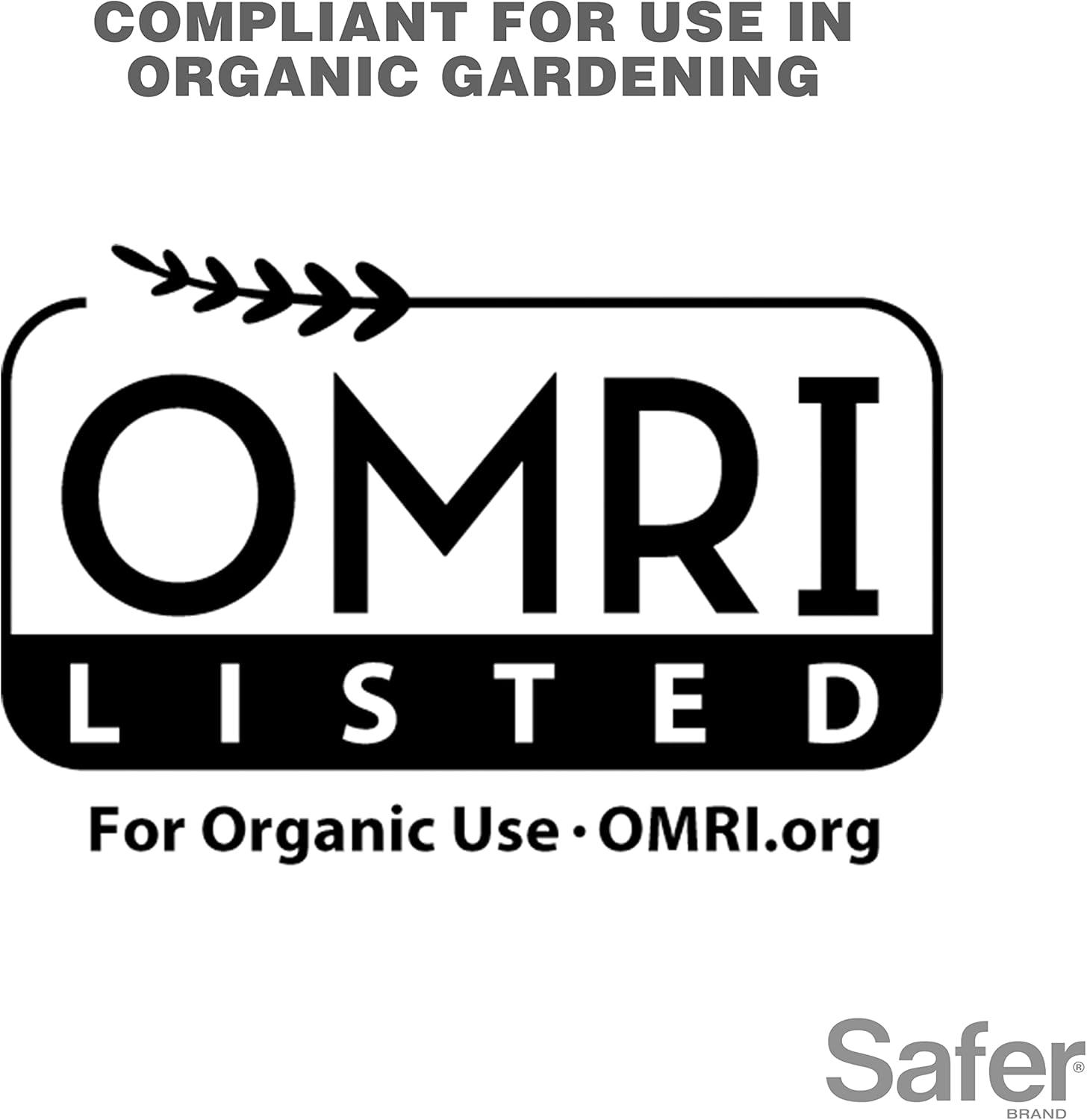 imageSafer 51186 Insect Killing Soap Concentrate  Insecticidal Soap for Plants  Kills Aphids Whiteflies Thrips Spider Mites and More  OMRI Listed for Organic Use