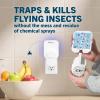 imageSafer Home Indoor PlugIn Fly Trap  SH502  Effective Fruit Fly Traps for Indoors Gnat Traps for House Indoor 400 Sq Ft Protection  Style 1 Device  2 Glue Cards2 Devices  2 Glue Cards