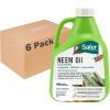 imageSafer Brand 51826 Neem Oil Concentrate Insecticide Miticide Fungicide for Plants  Kills Insects and Mites and Controls Fungal Disease  OMRI Listed for Organic Use  6 Pack