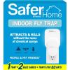 imageSafer Home Indoor PlugIn Fly Trap  SH502  Effective Fruit Fly Traps for Indoors Gnat Traps for House Indoor 400 Sq Ft Protection  Style 1 Device  2 Glue Cards1 Device  2 Glue Cards
