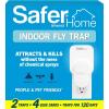 imageSafer Home Indoor Plugin Fly Trap  SH5021R5SR  Effective Fruit Fly Traps for Indoors Gnat Traps for House Indoor 400 Sq Ft Protection  Style 1 Device  5 Glue Cards2 Devices  4 Glue Cards