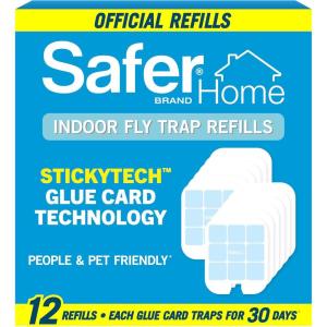 imageSafer Home SH506 Indoor Plugin Fly Trap Refill Pack of 6 Glue Cards for SH502 Indoor Fly Trap12 Safer Home Glue Cards
