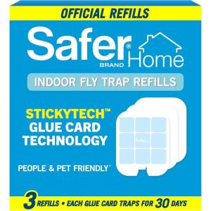 imageSafer Home SH506 Indoor Plugin Fly Trap Refill Pack of 6 Glue Cards for SH502 Indoor Fly Trap3 Safer Home Glue Cards