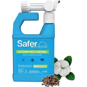 imageSafer Home SH620 Outdoor Mosquito Tick Flea ampamp Ant MultiInsect Killer HoseEnd Spray  Made with Natural Oils  32 oz